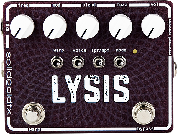 Overdrive, distortion & fuzz effect pedal Solidgoldfx Lysis Polyphonic Octave Down Fuzz Modulator