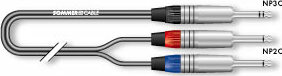 Sommer Cable Sc Onyx Jack Stereo 2 Jack Mono 1m - - Cable - Main picture