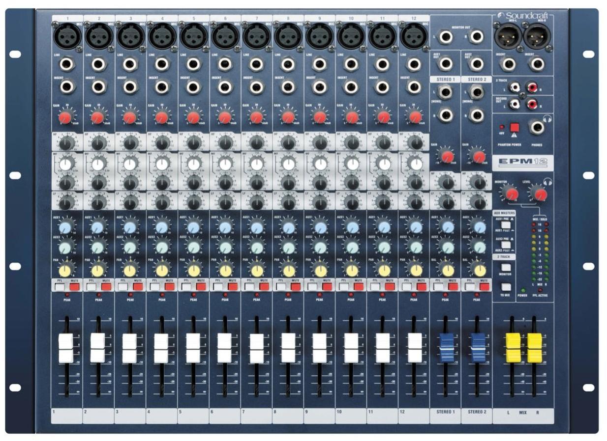 Analog mixing desk Soundcraft EPM12