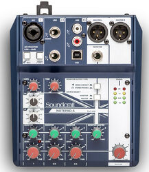 Analog mixing desk Soundcraft NotePad-5