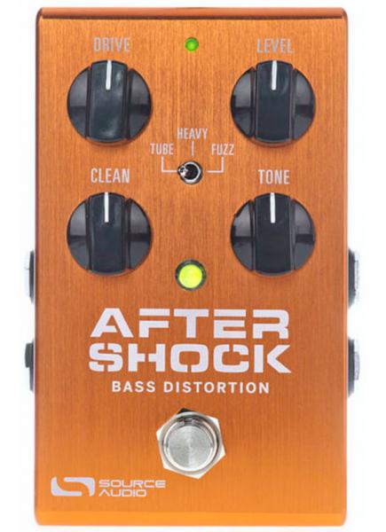 Overdrive, distortion, fuzz effect pedal for bass Source audio Aftershock Bass Distortion One Series