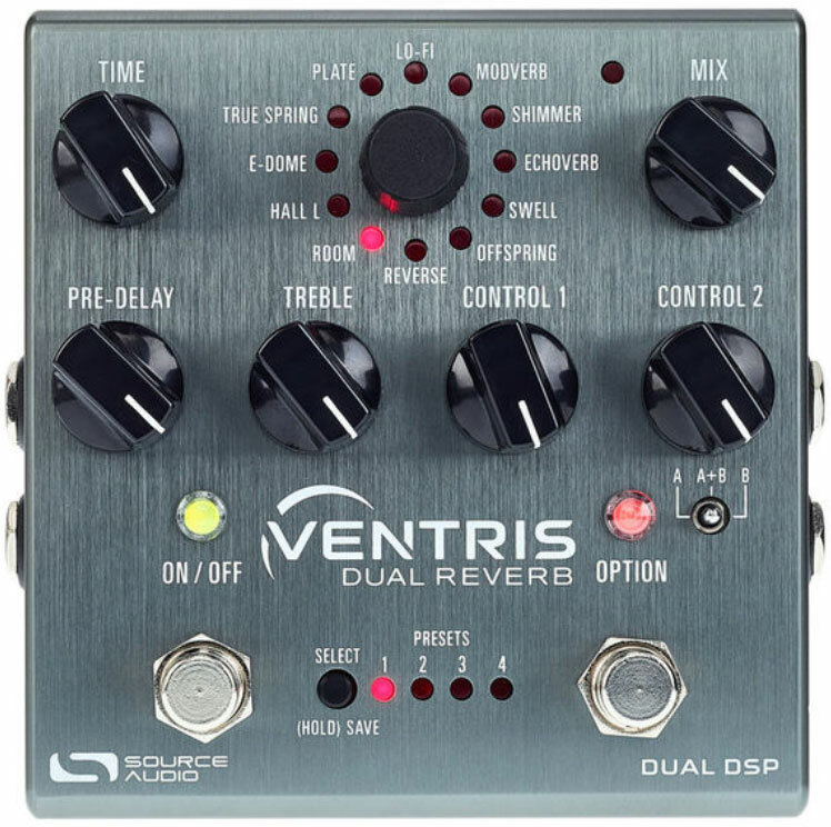 Source Audio Ventris Dual Reverb - Reverb, delay & echo effect pedal - Main picture