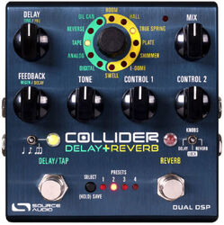 Reverb, delay & echo effect pedal Source audio Collider Delay+Reverb