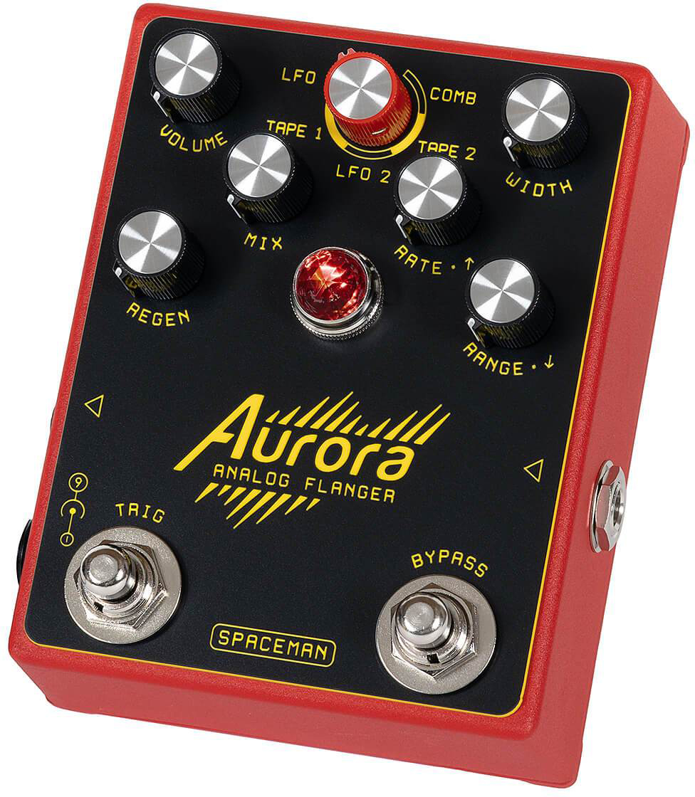 Spaceman Effects Aurora Flanger Standard - Red - Modulation, chorus, flanger, phaser & tremolo effect pedal - Variation 1