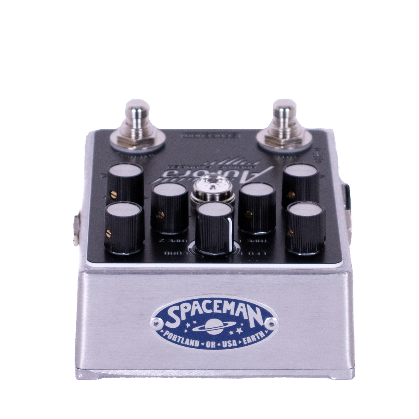 Spaceman Effects Aurora Flanger Standard - Silver - Modulation, chorus, flanger, phaser & tremolo effect pedal - Variation 2