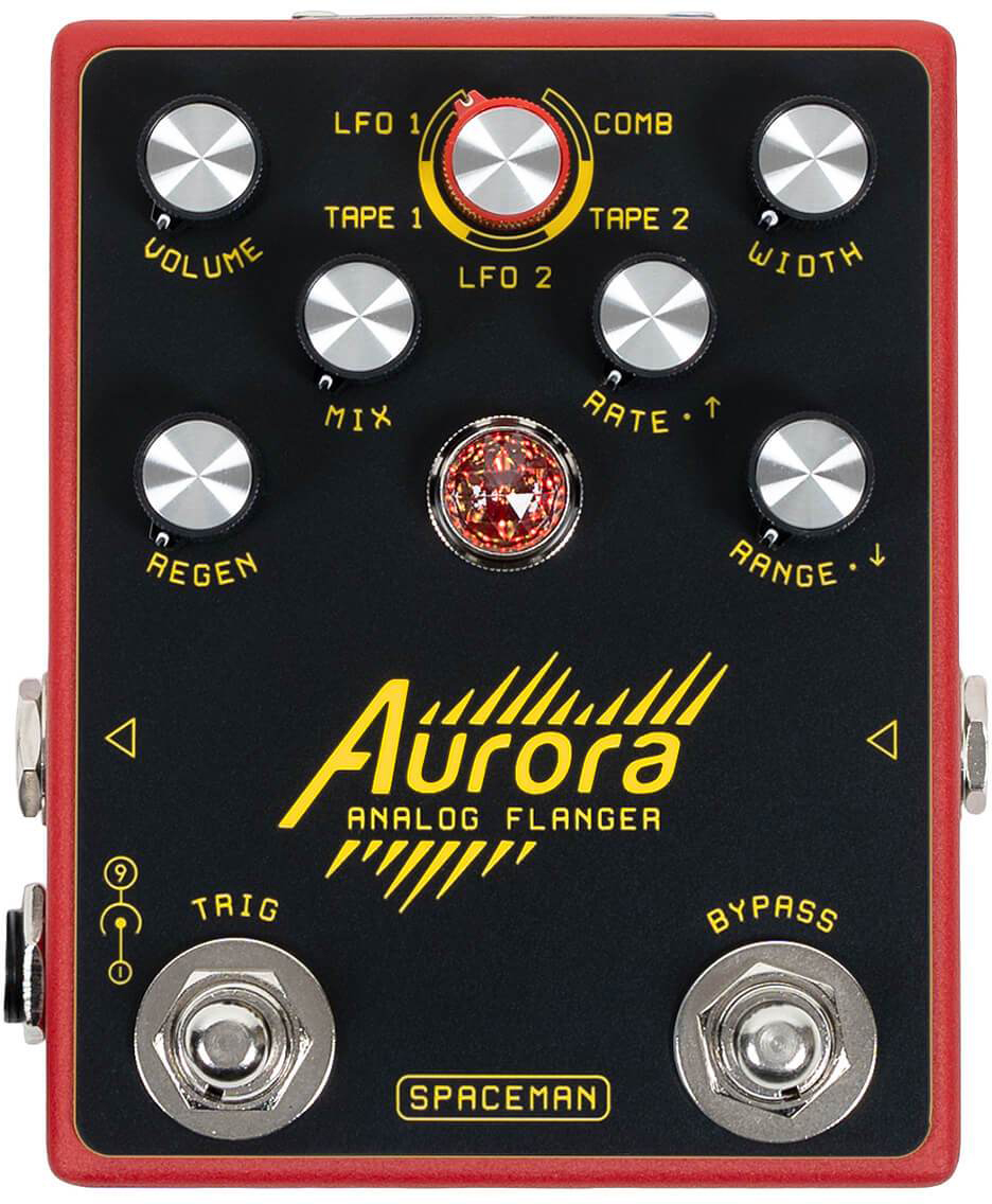 Spaceman Effects Aurora Flanger Standard - Red - Modulation, chorus, flanger, phaser & tremolo effect pedal - Main picture
