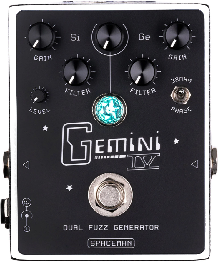 Spaceman Effects Gemini Iv Dual Fuzz Generator Ltd White - Overdrive, distortion & fuzz effect pedal - Main picture