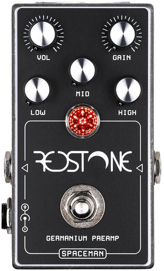 Overdrive, distortion & fuzz effect pedal Spaceman effects Red Stone Boost/Overdrive - Silver