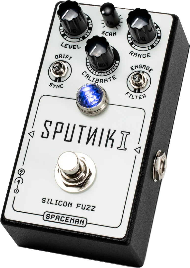 Spaceman Effects Sputnik I Silicon Fuzz White - Overdrive, distortion & fuzz effect pedal - Main picture