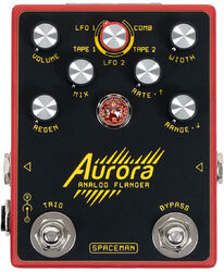 Modulation, chorus, flanger, phaser & tremolo effect pedal Spaceman effects Aurora Flanger Standard - Red