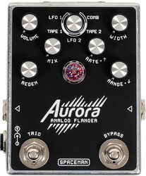 Modulation, chorus, flanger, phaser & tremolo effect pedal Spaceman effects Aurora Flanger Standard - Silver