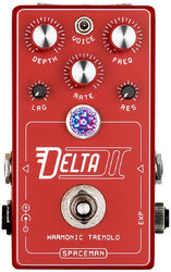 Modulation, chorus, flanger, phaser & tremolo effect pedal Spaceman effects Delta II Harmonic Tremolo - Red