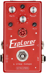 Modulation, chorus, flanger, phaser & tremolo effect pedal Spaceman effects Explorer 6 Stage Phaser - Red