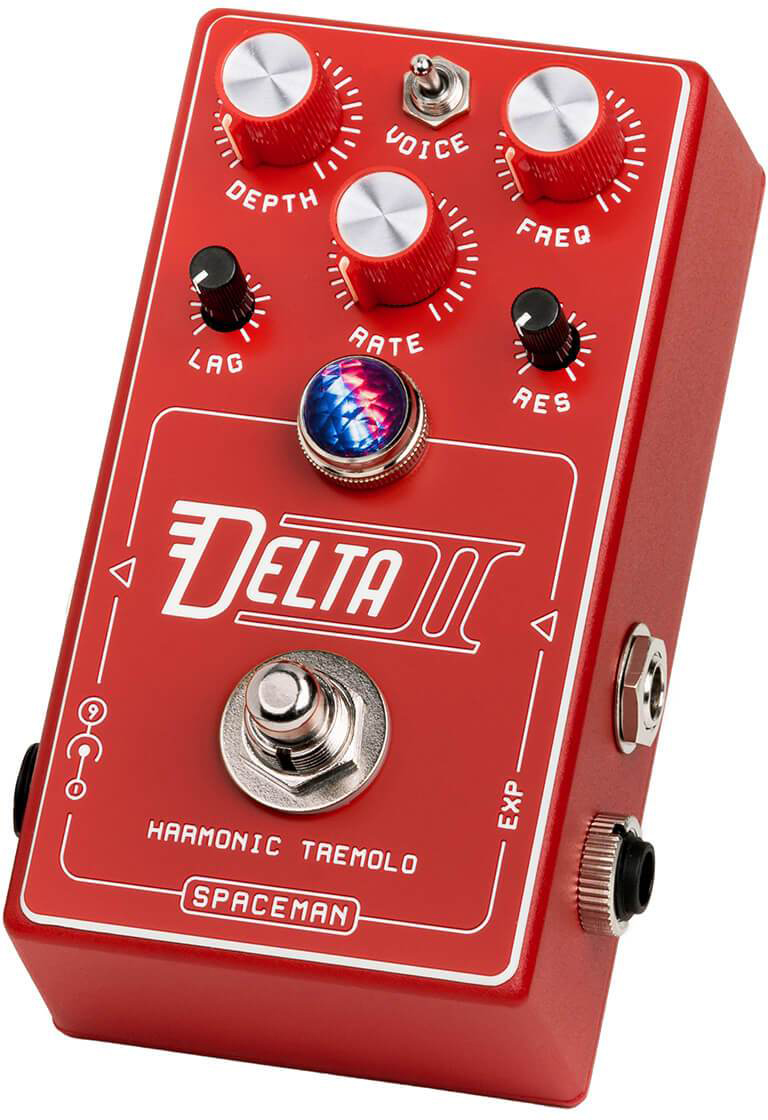 Spaceman Effects Delta Ii Harmonic Tremolo Red - Modulation, chorus, flanger, phaser & tremolo effect pedal - Variation 1