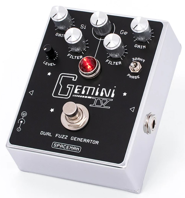 Spaceman Effects Gemini Iv Dual Fuzz Generator Ltd White - Overdrive, distortion & fuzz effect pedal - Variation 1