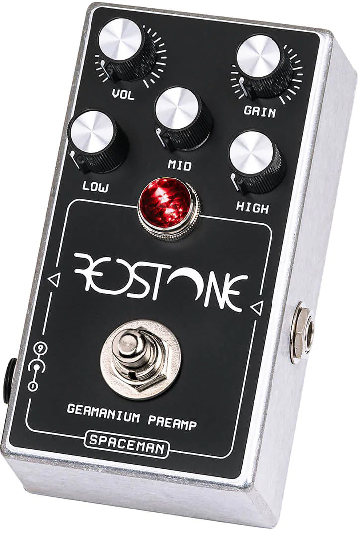 Spaceman Effects Red Stone Boost/overdrive Silver - Overdrive, distortion & fuzz effect pedal - Variation 1