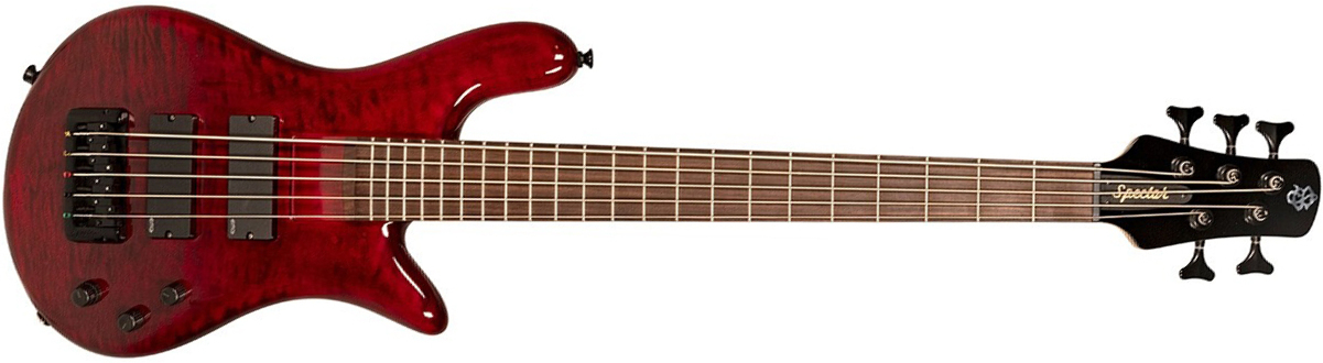 Spector Bantam 5c Diapason Court Active Emg Rw - Black Cherry - Solid body electric bass - Main picture