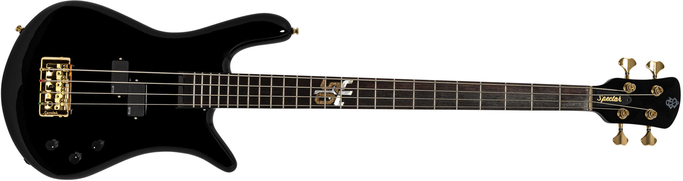 Spector Ian Hill Euro4 50th Anniversary Ltd Signature Active Emg Rw - Solid Black - Solid body electric bass - Main picture