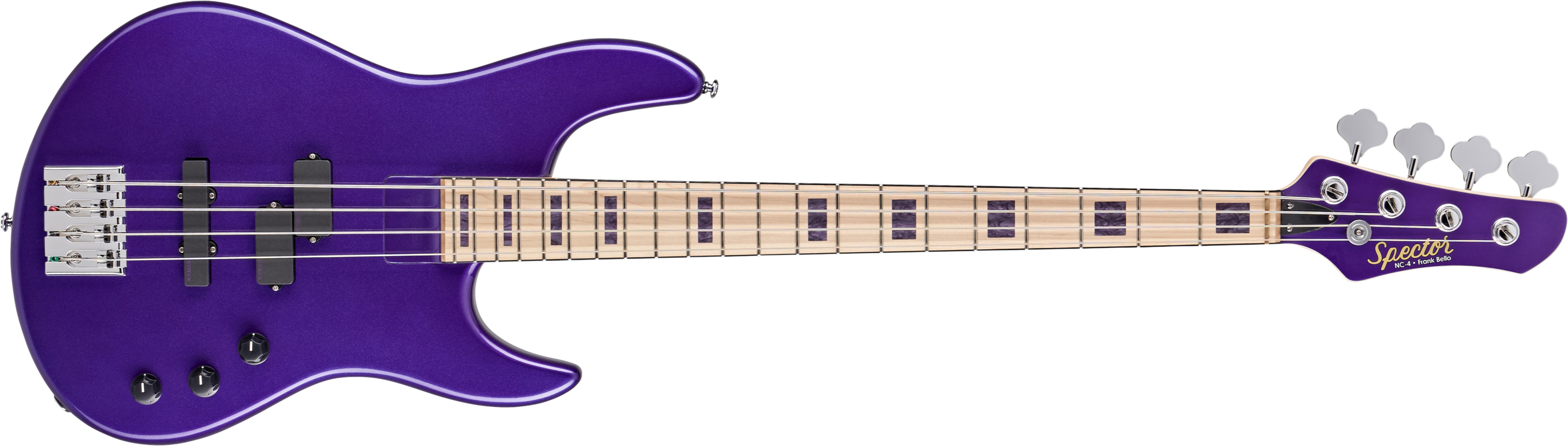 Spector Icon 4 Frank Bello Signature Mn - Purple - Solid body electric bass - Main picture
