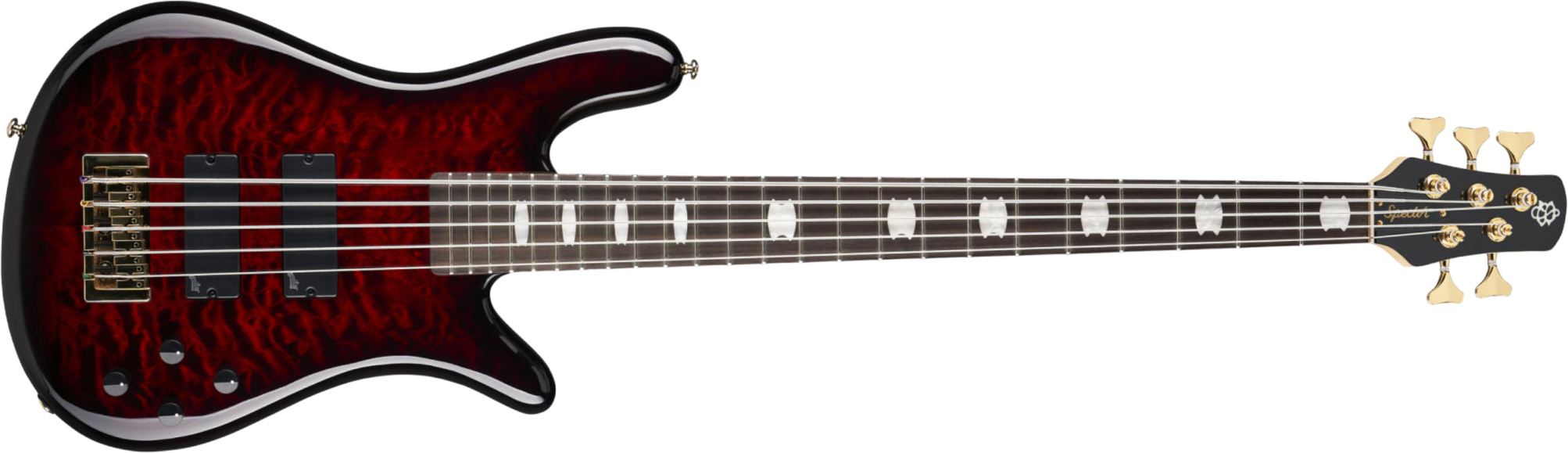 Spector Icon Ns-2 Bolt-on 5-cordes Rw - Black Cherry Gloss - Solid body electric bass - Main picture