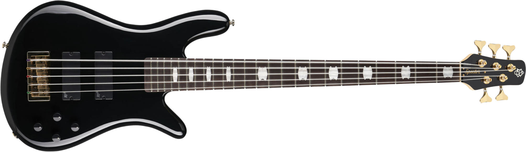 Spector Icon Ns-2 Bolt-on 5-cordes Rw - Black Gloss - Solid body electric bass - Main picture