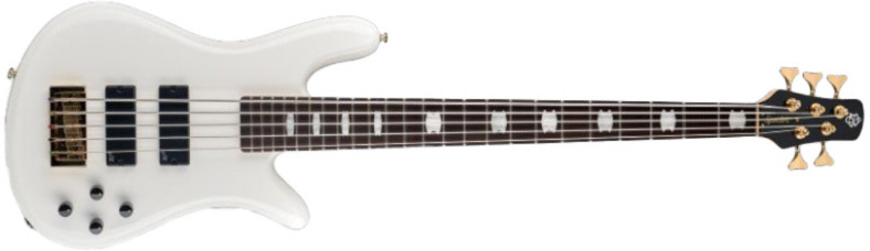 Spector Icon Ns-2 Bolt-on 5-cordes Rw - White Gloss - Solid body electric bass - Main picture