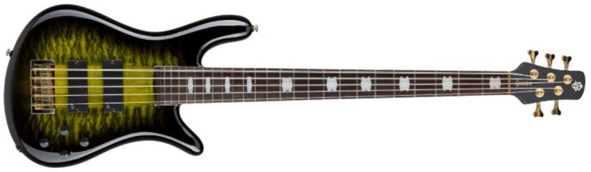 Spector Icon Ns-5 Neck-thru 5-cordes Rw - Haunted Moss - Solid body electric bass - Main picture