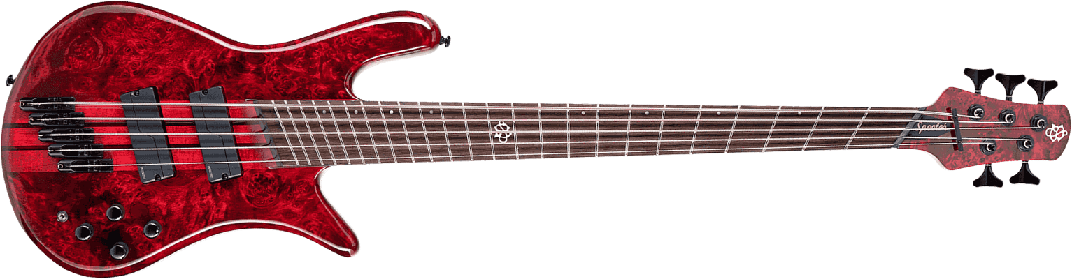 Spector Ns Dimension 5 Fishman We - Inferno Red Gloss - Solid body electric bass - Main picture