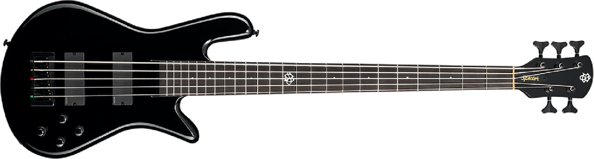 Spector Ns Ethos Hp 5 Eb - Solid Black Gloss - Solid body electric bass - Main picture