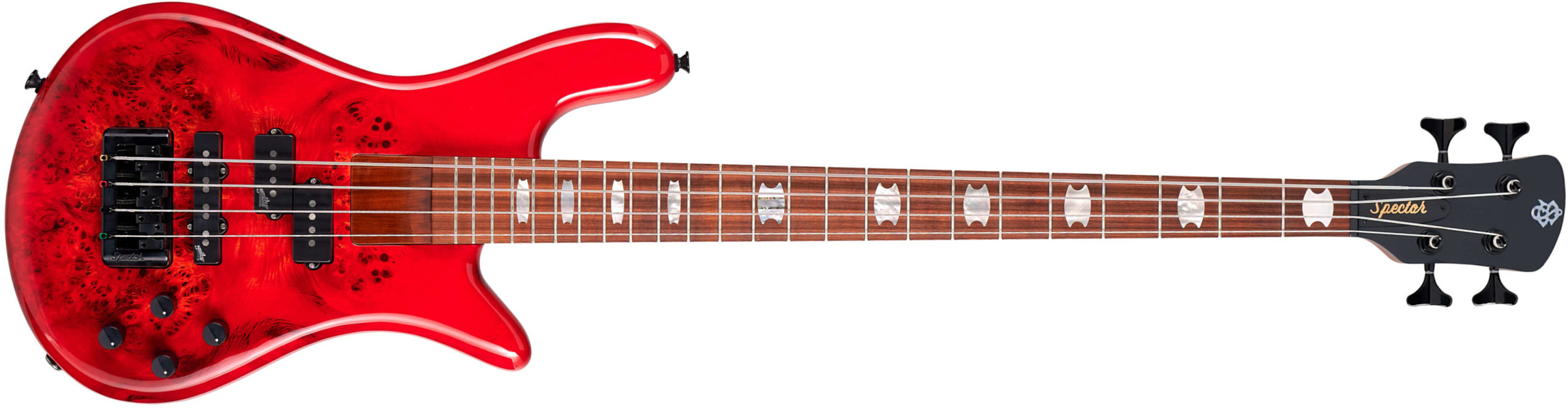 Spector Ns Eurobolt 4c Active Aguilar Mn - Inferno Red - Solid body electric bass - Main picture