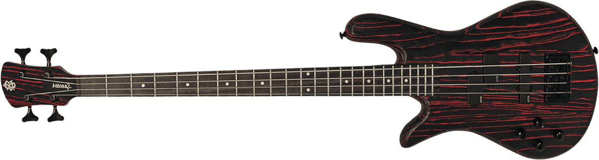 Spector Ns Pulse I 4c Lh Gaucher Active Emg Eb - Cinder Red - Solid body electric bass - Main picture
