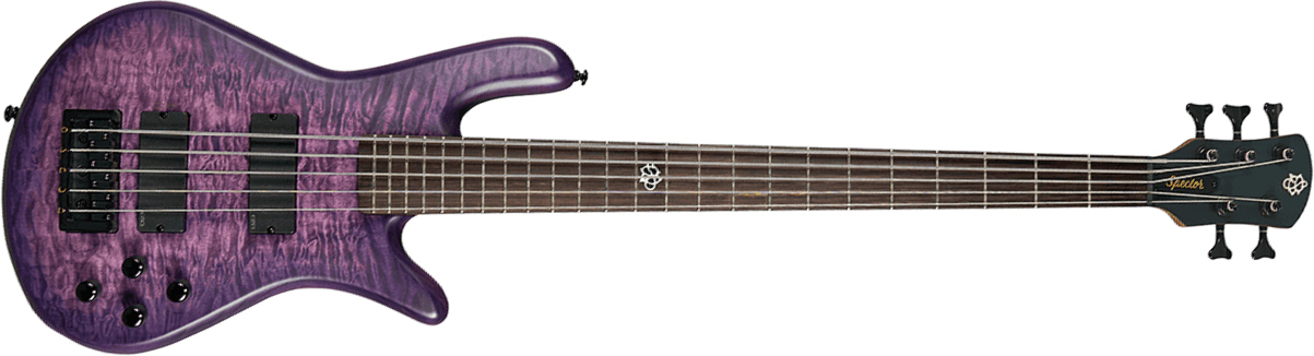 Spector Ns Pulse Ii 5c Active Emg Eb - Ultra Violet Matte - Solid body electric bass - Main picture