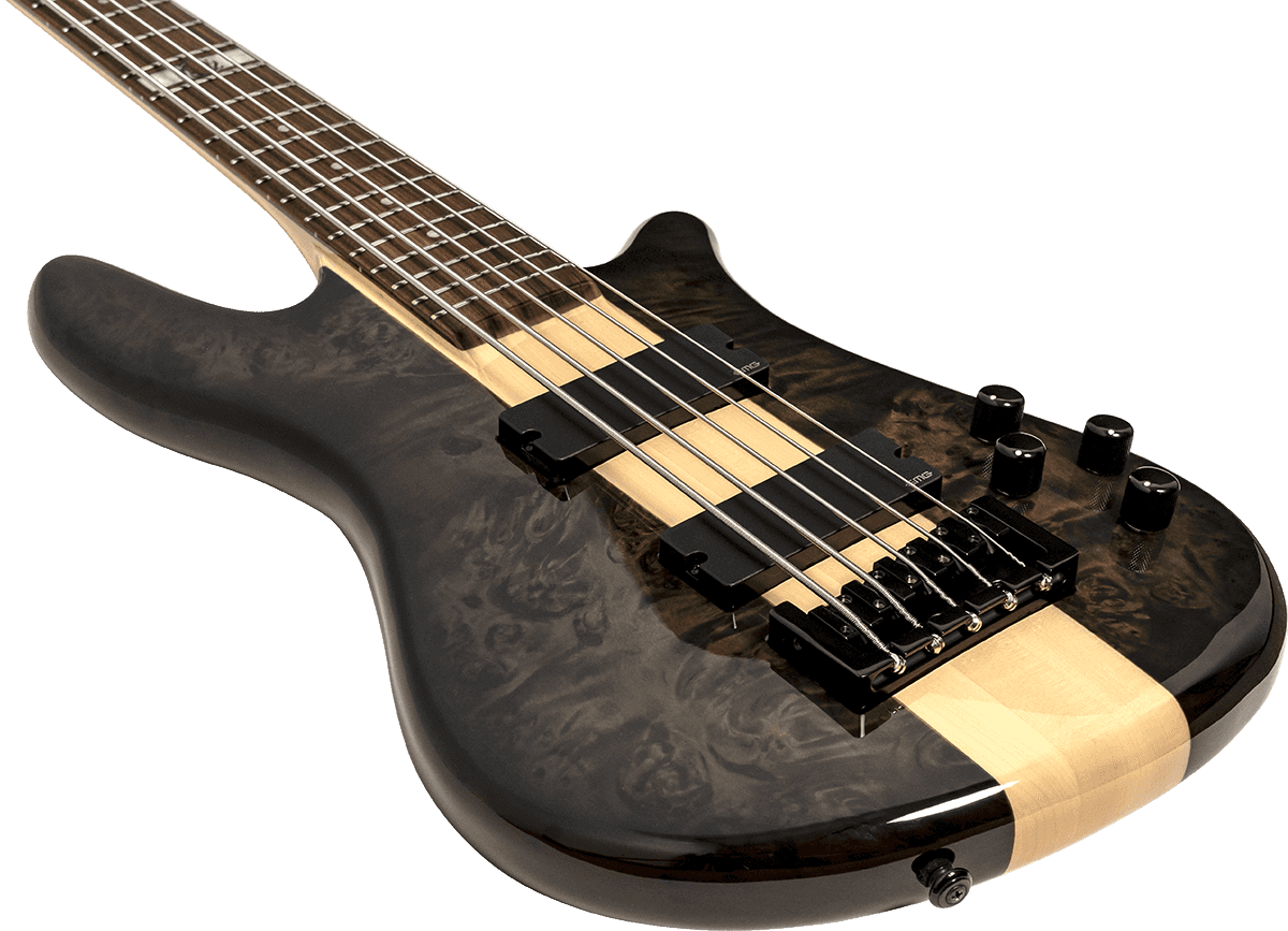Spector Dan Briggs Ns-2000/5 Signature 5c Active Emg Pf - Black/walnut Stain - Solid body electric bass - Variation 2