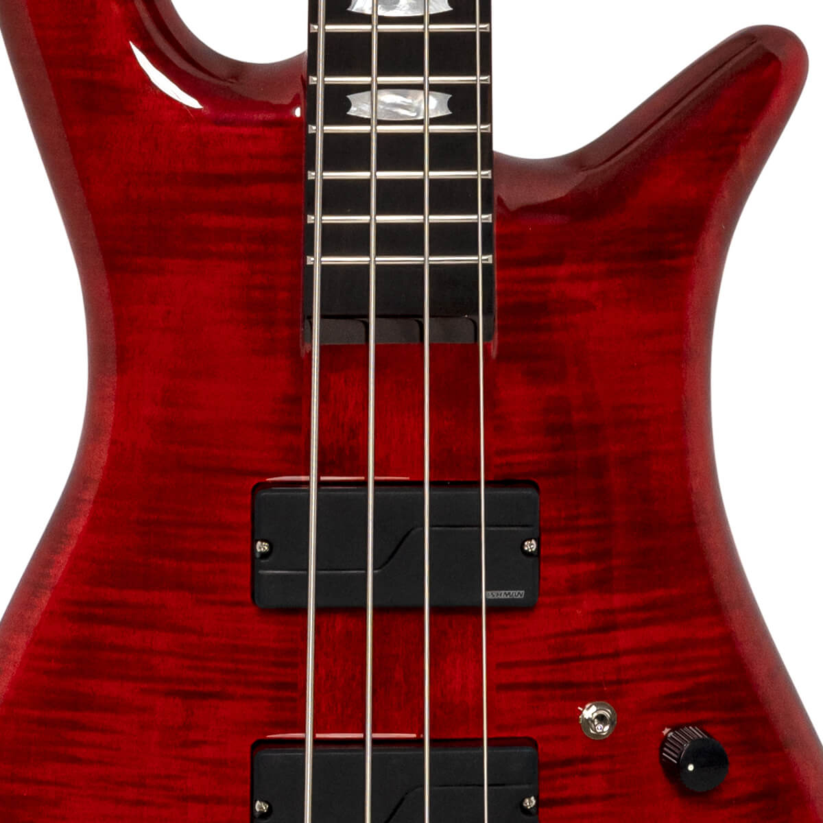 Spector Rudy Sarzo Lt4 Euro Signature Rw - Scarlett Red Gloss - Solid body electric bass - Variation 1