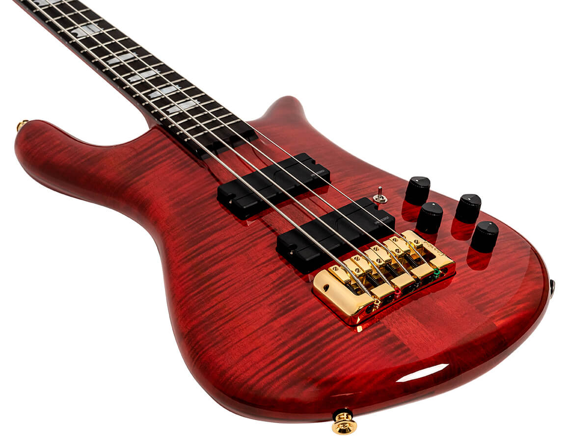 Spector Rudy Sarzo Lt4 Euro Signature Rw - Scarlett Red Gloss - Solid body electric bass - Variation 2