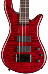 Solid body electric bass Spector                        Bantam 4 - Black cherry