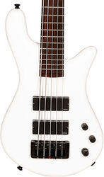 Solid body electric bass Spector NS Bantam 5 - Solid white