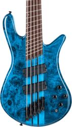 Solid body electric bass Spector Ns Dimension 5 Fishman - Black & blue gloss