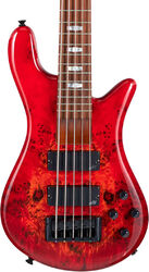 Solid body electric bass Spector NS Eurobolt 5 - Inferno red gloss