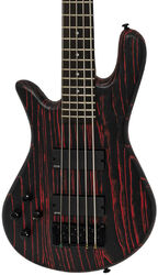 Solid body electric bass Spector                        NS Pulse I 5 LH - Cinder red