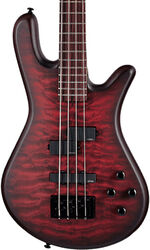 Solid body electric bass Spector NS Pulse II 4 - Black cherry matte