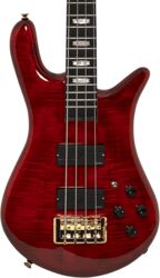 Solid body electric bass Spector Rudy Sarzo LT4 Euro - Scarlett red gloss