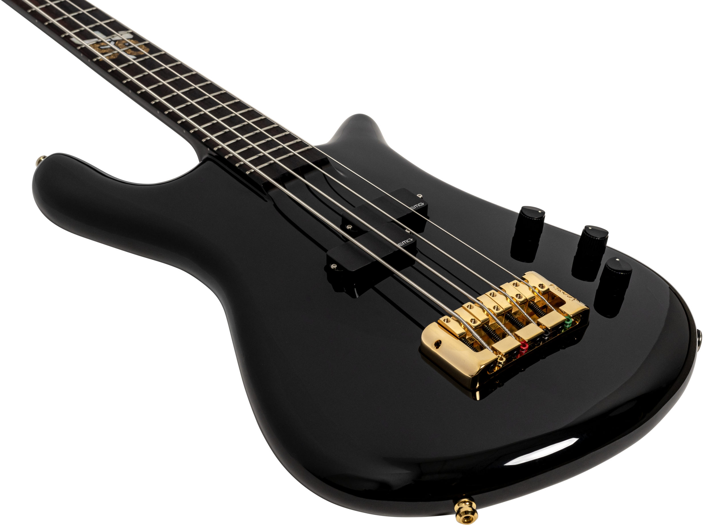 Spector Ian Hill Euro4 50th Anniversary Ltd Signature Active Emg Rw - Solid Black - Solid body electric bass - Variation 2