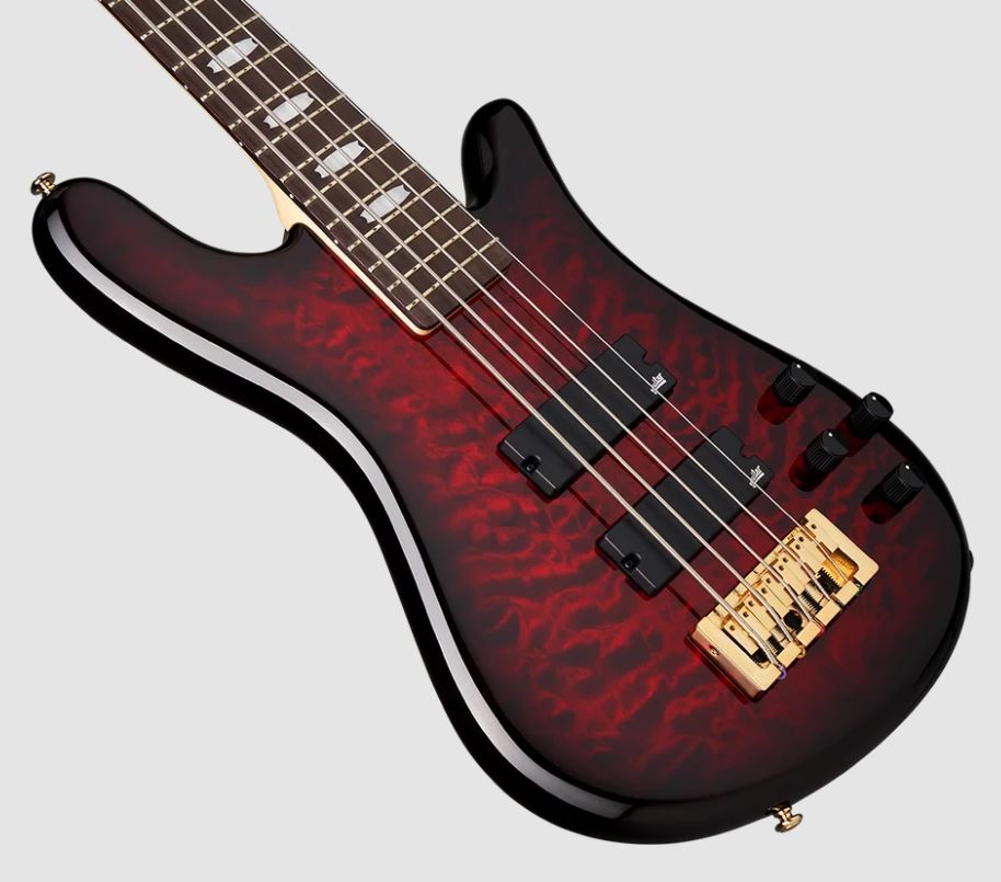 Spector Icon Ns-2 Bolt-on 5-cordes Rw - Black Cherry Gloss - Solid body electric bass - Variation 4