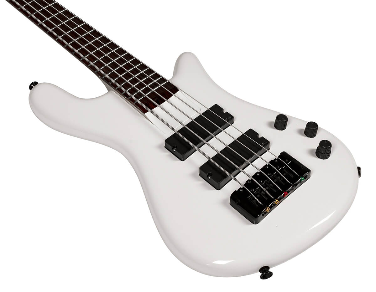 Spector Ns Bantam 5c Diapason Court Active Emg Rw - Solid White - Solid body electric bass - Variation 2