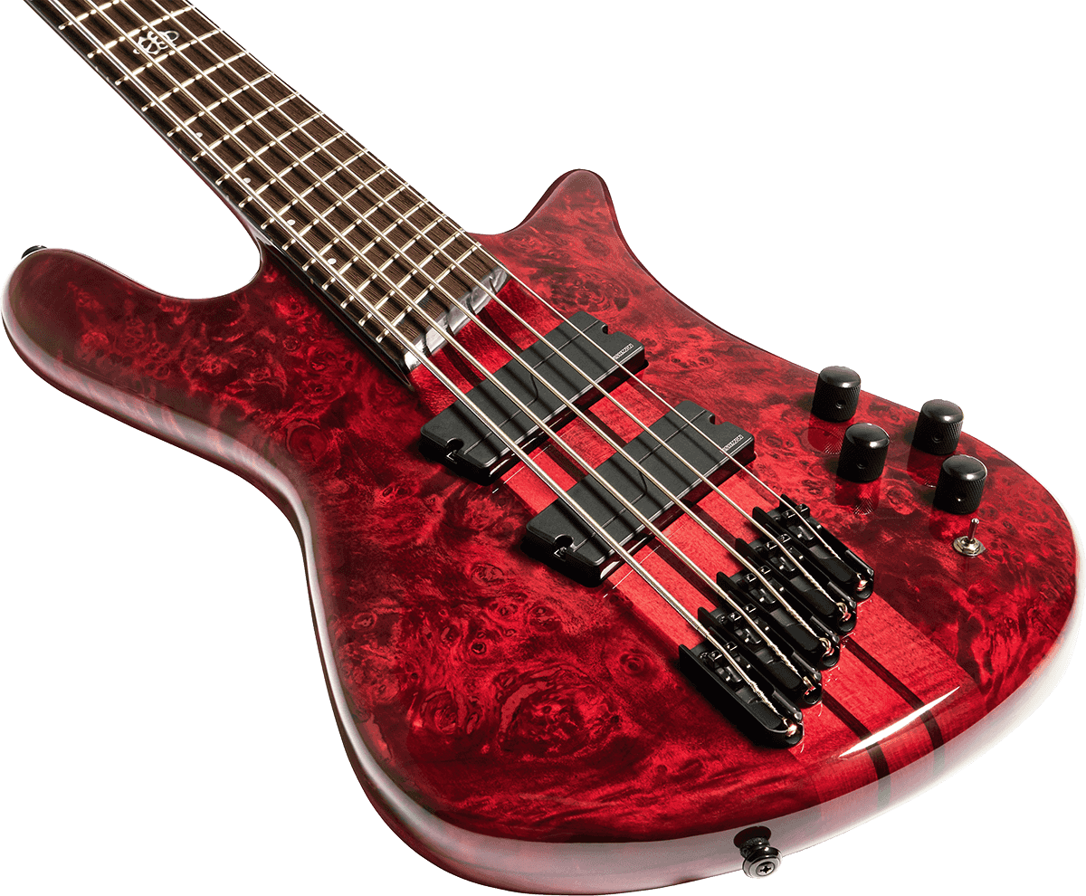 Spector Ns Dimension 5 Fishman We - Inferno Red Gloss - Solid body electric bass - Variation 2