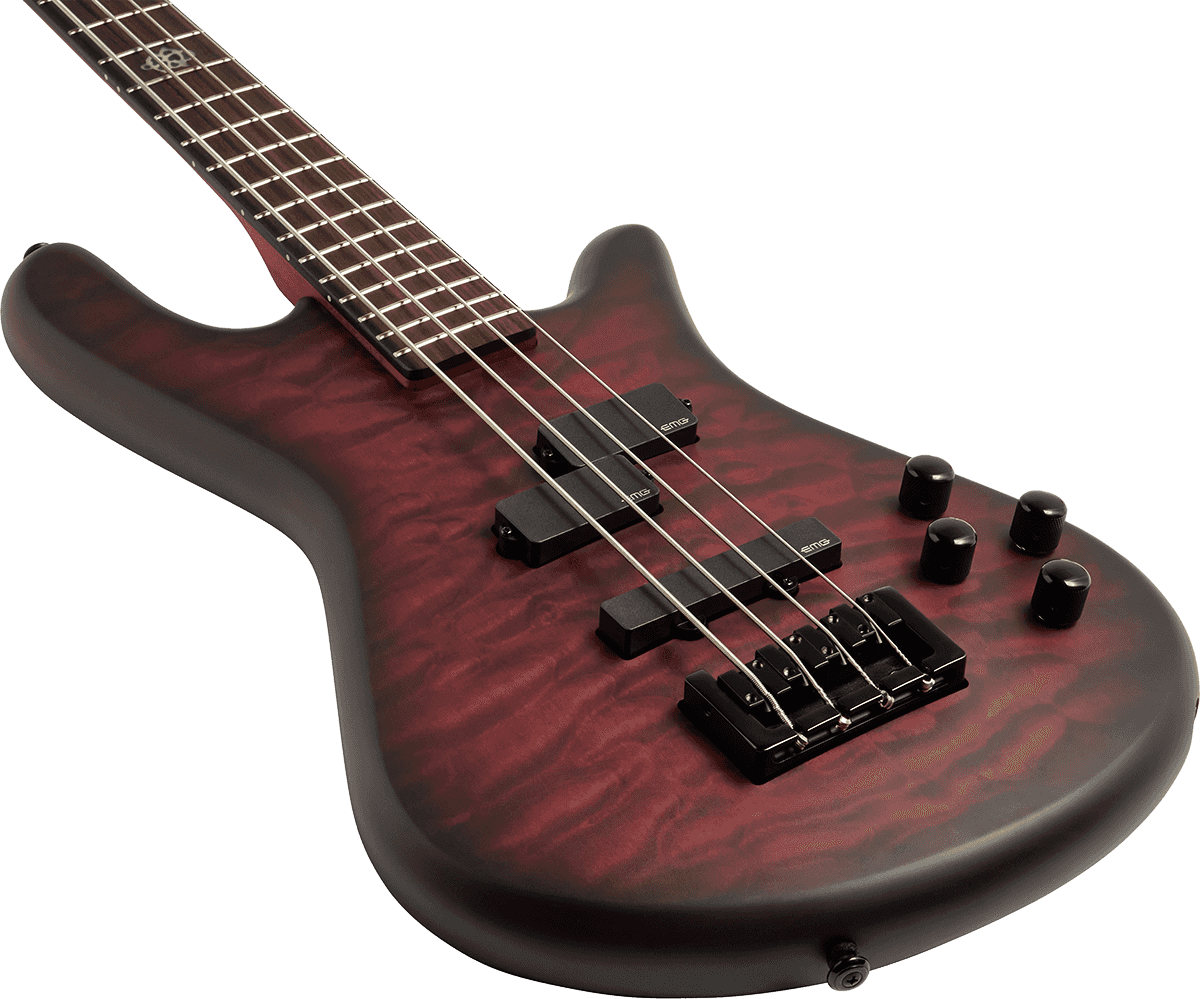 Spector Ns Pulse Ii 4c Active Emg Eb - Black Cherry Matte - Solid body electric bass - Variation 2
