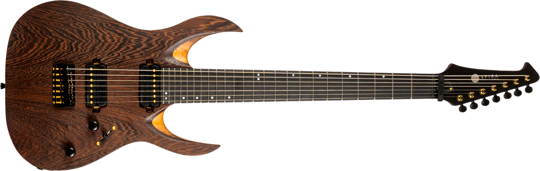 Spira Guitars S1007 Pro 7c Baryton 2h Ht Eb - Satin Natural - Baritone guitar - Main picture