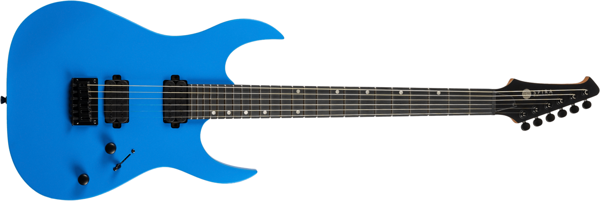 Spira Guitars S400 Mbl 2h Ht Eb - Blue Satin - Metal electric guitar - Main picture