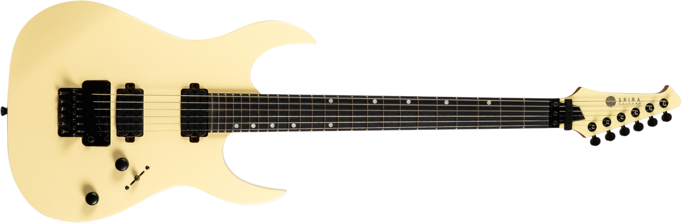 Spira Guitars S420 Awh 2h Fr Eb - Alpine White - Str shape electric guitar - Main picture